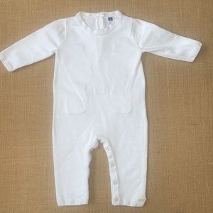 Darling EUC Janie and Jack Bunny Rabbit sweater one piece-Perfect for Easter